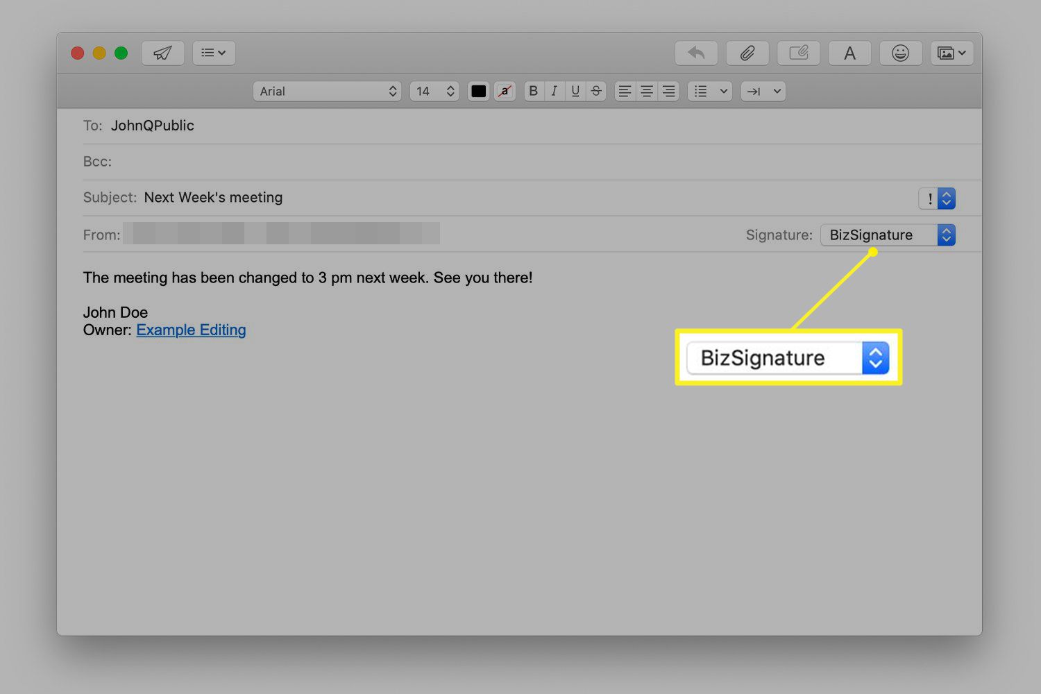 insert a calendly ,ink in outlook for mac signature